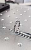 0.3ct Round Cut Moissanite Anniversary Women Wedding Band 14k Black Gold Plated