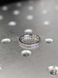 0.2ct Round Cut Moissanite Anniversary Women Wedding Band 14k White Gold Plated