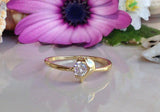 0.5ct Round Cut Diamond Engagement Ring 14k Yellow Gold Finish Dolphin Animal