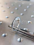 0.1ct Round Cut Simulated Diamond Anniversary Wedding Band 14k White Gold Plated