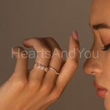0.5ct Baguette Cut Simulated Diamond Curved Chevron Band 14k Yellow Gold Plated