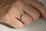 1.5ct Baguette Cut Diamond Cluster Gorgeous Array Ring 14k Yellow Gold Finish