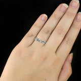 1Ct Round Cut Diamond Milgrain Filigree Wedding Ring Band 18K White Gold Finish