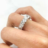 2ct Pear Cut VVS1 D Diamond Wedding Band Engagement Ring 14k White Gold Finish