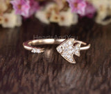 0.5ct Round Cut Moissanite Fish Shaped Women Wedding Band 14k Yellow Gold Plated