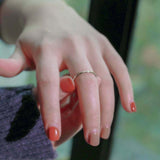 0.04ct Round Cut Diamond Wedding Band Ring Anniversary 14k Yellow Gold Finish