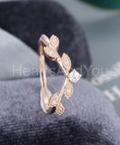 0.5ct Round Cut Moissanite Curved Milgrain Wedding Band 14k Yellow Gold Plated
