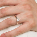 0.5ct Oval Simulated Diamond Solitaire Engagement Ring 14k Yellow Gold Plated