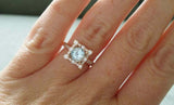2.2ct Round Cut Blue Aquamarine Vintage Inspired Halo Ring 14k Rose Gold Finish
