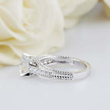 2.5ct Round Cut Diamond Milgrain Solitaire with Accents Ring 14k White Gold Over