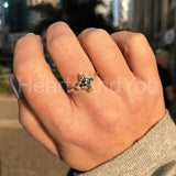 0.5ct Round Cut Simulated Black Diamond Dainty Star Ring 14k Yellow Gold Plated