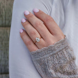 1Ct Oval Cut Diamond Minimalist Solitaire Engagement Ring 14K Rose Gold Finish