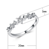 1.6ct Round Diamond Engagement Ring 14k White Gold Finish Three Star Women Band