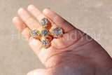 2ct Pear Simulated Diamond Cross Christ Pendant 14k Yellow Gold Plated NO CHAIN
