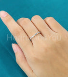 0.5ct Baguette Cut Simulated Aquamarine Half Eternity Band 14k YellowGold Plated