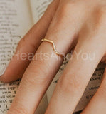0.1ct Round Cut Moissanite Minimalist Women Wedding Band 14k Yellow Gold Plated
