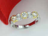Vintage Beaded Bezel Set Engagement Ring 1ct Round Diamond 14k White Gold Finish