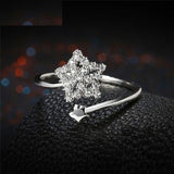 1.2ct Round Cut VVS1 Diamond Engagement Ring 14k White Gold Finish Hollow Bypass