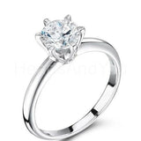 0.2ct Round Cut Moissanite Solitaire Engagement Ring 14k Yellow Gold Plated