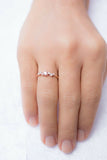 1ct Round Morganite Engagement Ring Cluster Minimalist Women 14k Rose Gold Over