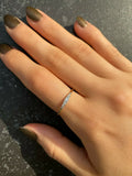 0.45ct Engagement Ring Round Cut Diamond Minimalist Design 14k YellowGold Finish