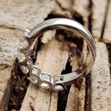 2.5ct Asscher Simulated Diamond Half Eternity Wedding Band 14k White Gold Plated