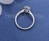 2.1ct Pear Simulated Diamond Solitaire with Accents Ring 14k White Gold Plated