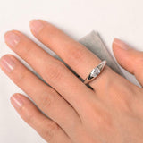 1ct Oval Cut VVS1D Diamond Engagement Ring Solitaire Women 14k White Gold Finish