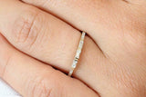 Half Eternity Wedding Band 1ct Baguette Cut VVS1D Diamond 14k Yellow Gold Finish