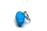 0.2ct Engagement Ring Round Cut Peridot Split Shank Trilogy 14k White Gold Over