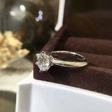 3ct Round Cut VVS1 Diamond Bridal Set Engagement Ring 14k White Gold Finish