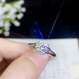 1ct Round Cut Diamond Engagement Ring Split Shank Solitaire 14k WhiteGold Finish