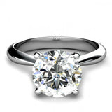 1.5ct Round Cut Diamond Classic 4 Prong Engagement Ring 14k White Gold Finish