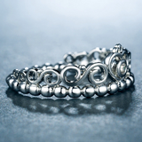 0.3ct Round Cut Diamond Engagement Ring 14k White Gold Finish Crown Solitaire