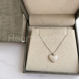 1ct Round Cut Moissanite Pave Cluster Pendant with Chain 14k White Gold Plated