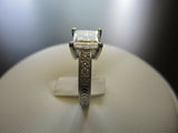 2ct Princess Cut Design Diamond Solitaire Engagement Ring 14k Solid White Gold