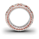 4Ct Marquise Cut VVS1 Diamond Vintage Filigree Wedding Band 14K Dual Gold Finish