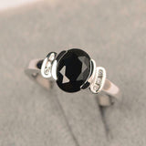 2ct Oval Cut Black Diamond Solitaire Round Halo Accent Ring 14k WhiteGold Finish