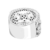 4Ct Round Cut Diamond Nature Inspired Wedding Ring Band 14K White Gold Finish
