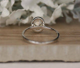 1ct Oval Cut Diamond Classic Solitaire Engagement Ring 14k White Gold Finish