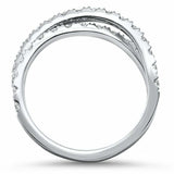 2ct Round Cut Diamond Cross Design Solitaire Engagement Ring 14k White Gold Over