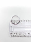 0.1ct Round Cut Simulated Pink Ruby Minimalist Wedding Band 14k WhiteGold Plated