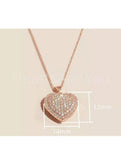 1.2ct Round Cut Moissanite Cluster Love Pendant 14k Rose Gold Plated NO CHAIN