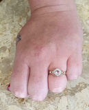 2ct Round Cut Morganite Engagement Ring Antique Inspired Halo 14k Rose Gold Over