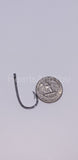 0.5ct Round Cut Moissanite Fish Hook Pendant 14k White Gold Plated NO CHAIN