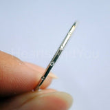 0.15ct Round Cut Moissanite Minimalist Flush Set Women Band 14K WhiteGold Plated