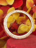 2.1ct Round Cut Moissanite Eternity Cluster Wedding Band 14k Yellow Gold Plated