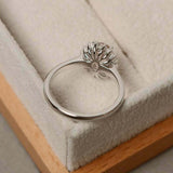 1.2ct Engagement Ring Oval Cut Morganite Diamond Halo Floral 14k White Gold Over