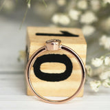 1Ct Oval Peach Morganite Bezel Set Solitaire Engagement Ring 14K Rose Gold Over