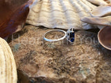 2.3ct Radiant Cut Simulated Blue Sapphire Solitaire Ring 14k Yellow Gold Plated